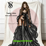 Victoria's Secret Taylor Hill Fleece Throw Blanket V126